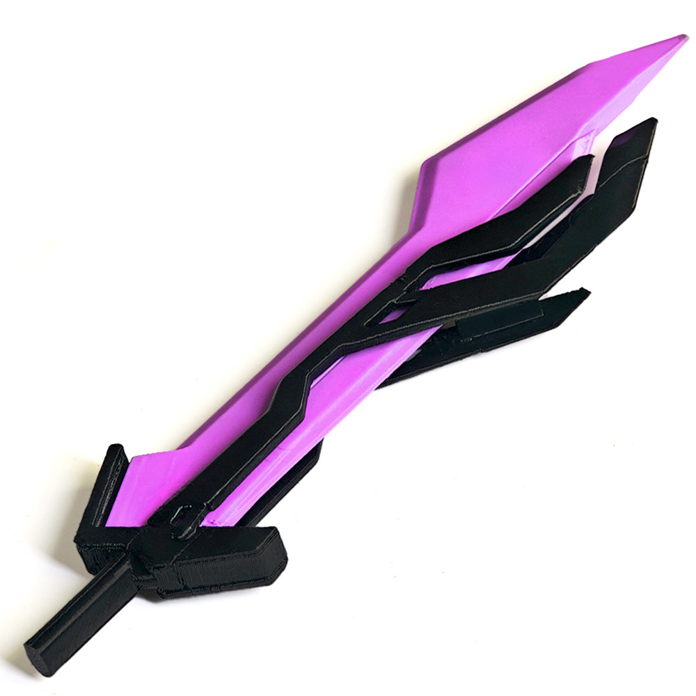 ใหม่ Skibidi TV-man Blade คอสเพลย์ prop สีม่วง TV Blade 3D พิมพ์ toilеt prop Party เครื่องแต่งกาย Prop Home Decor