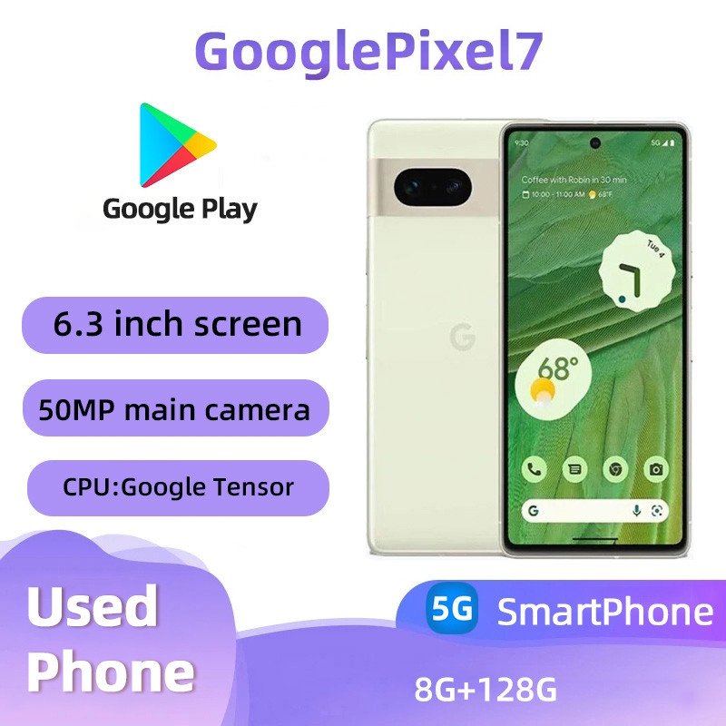 Google Pixel 7(5G)สมาร์ทโฟน 128GB โทรศัพท์มือสองสภาพดีทุกสี