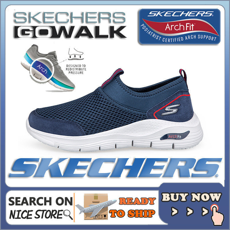 [คลังสินค้าพร้อม]]รองเท้าผู้ชายSkecher_Go-walk Arch-Fit super Comfy Breathableรองเท้าไม่มีส้นกีฬา/รอ