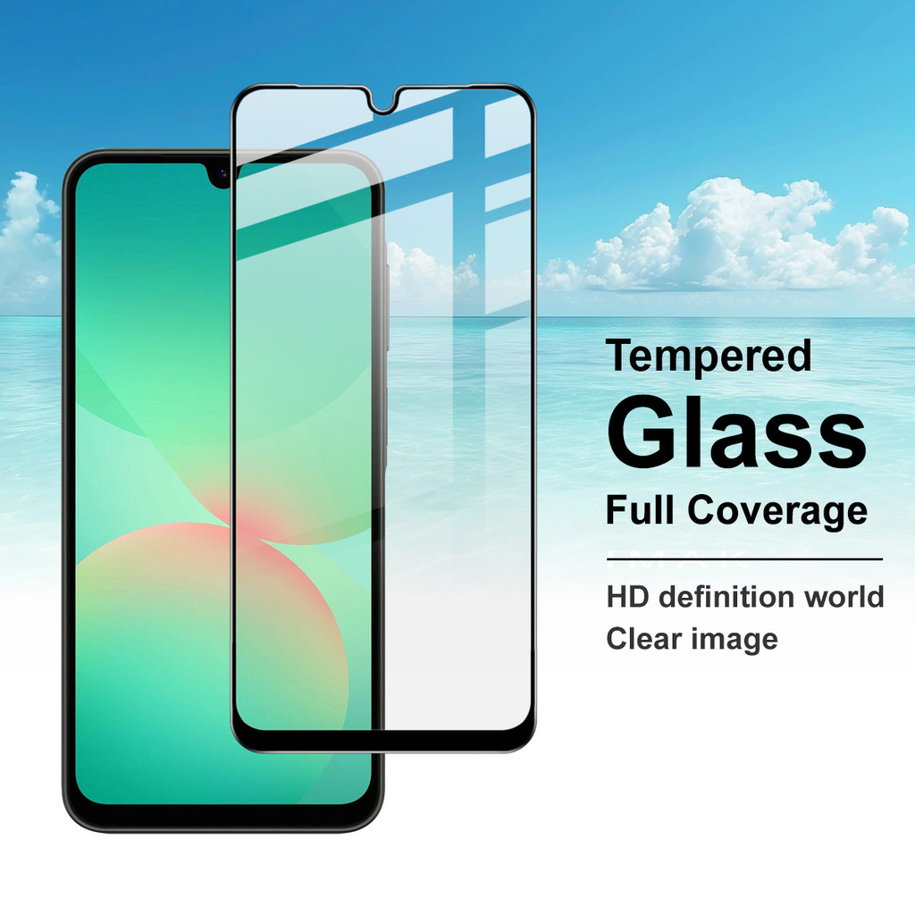 Imak สําหรับ Samsung Galaxy A27 5G กระจกนิรภัยกาวเต็มฝาครอบฟิล์มป้องกันหน้าจอ