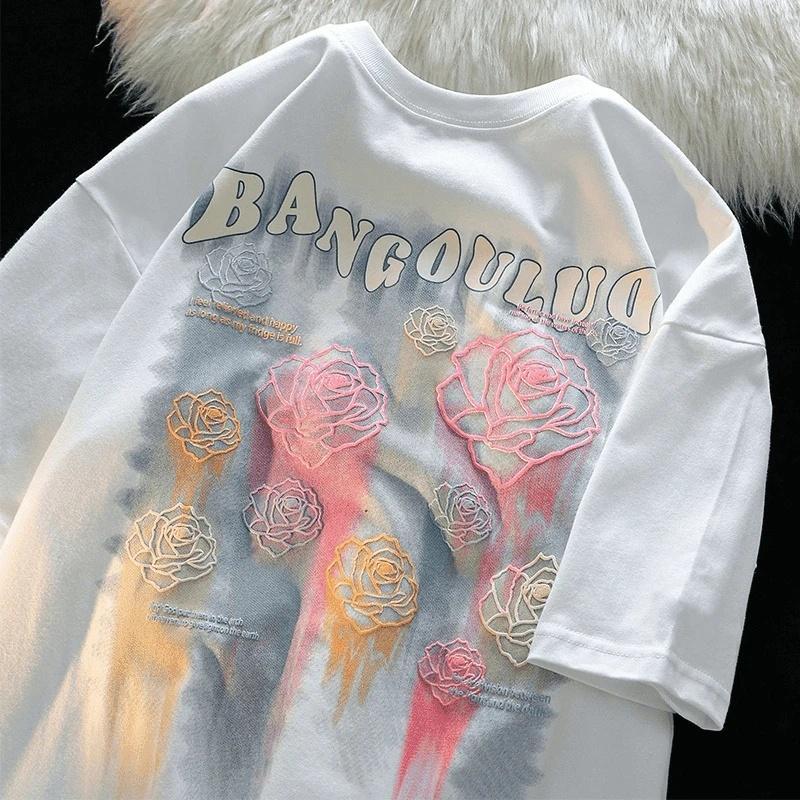 YOU-T🐆เสื้อแฟชั่น ใส่สบาย เสื้อยืดแขนสั้น ลาย เสื้อ"BANGOULUD" ผ้านิ่ม OVERSIZE แฟชั่น ผ้าฝ้าย 100% สไตล์เกาหลี