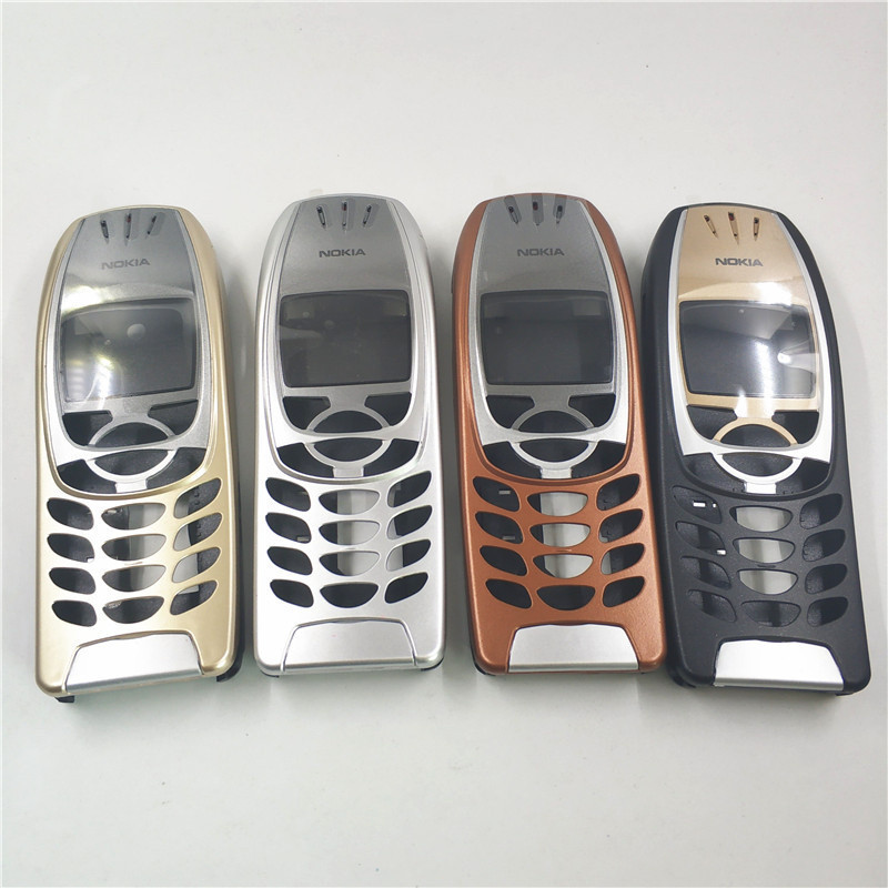 For Nokia 6310 Cover Case Housing 6310i Battery Door Middle Frame Front Bezel Replace Part NO Phone 