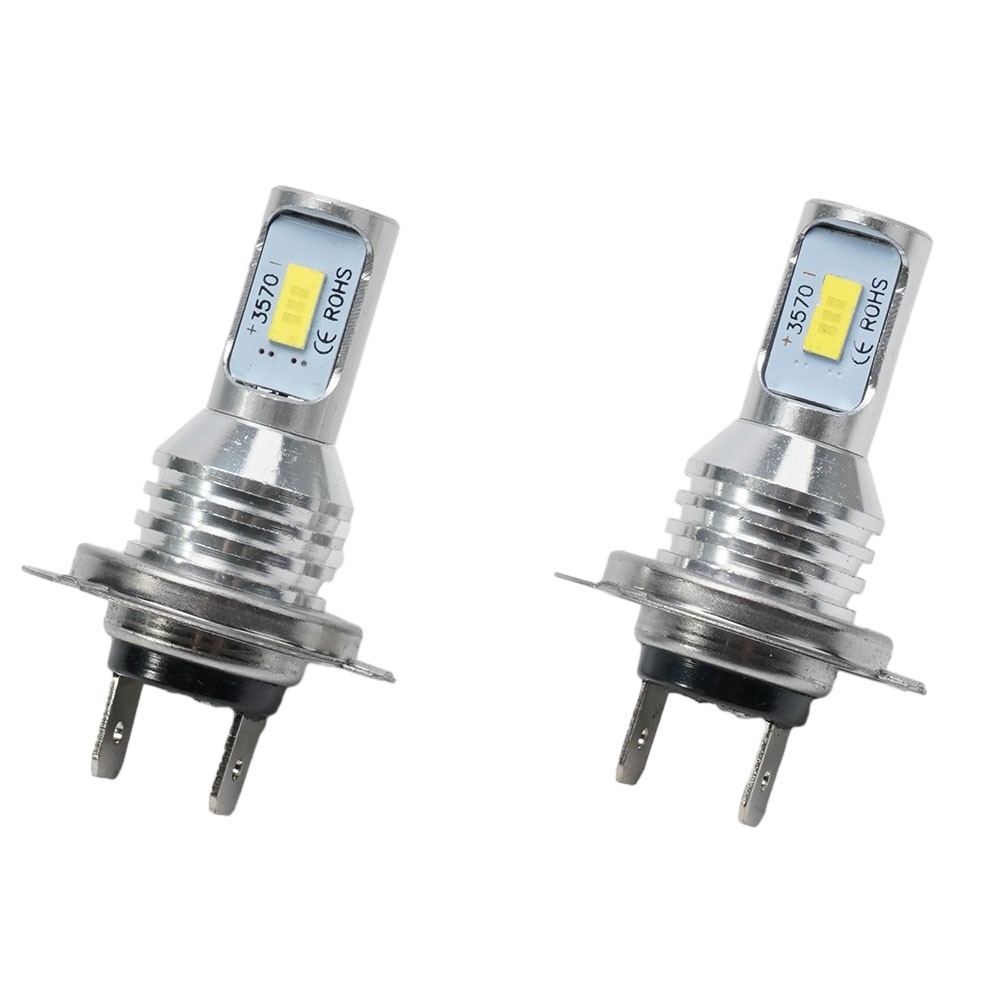 2 ชิ้น Auto LED ชิ้นส่วนไฟหน้า H7 55W DC 12-24V