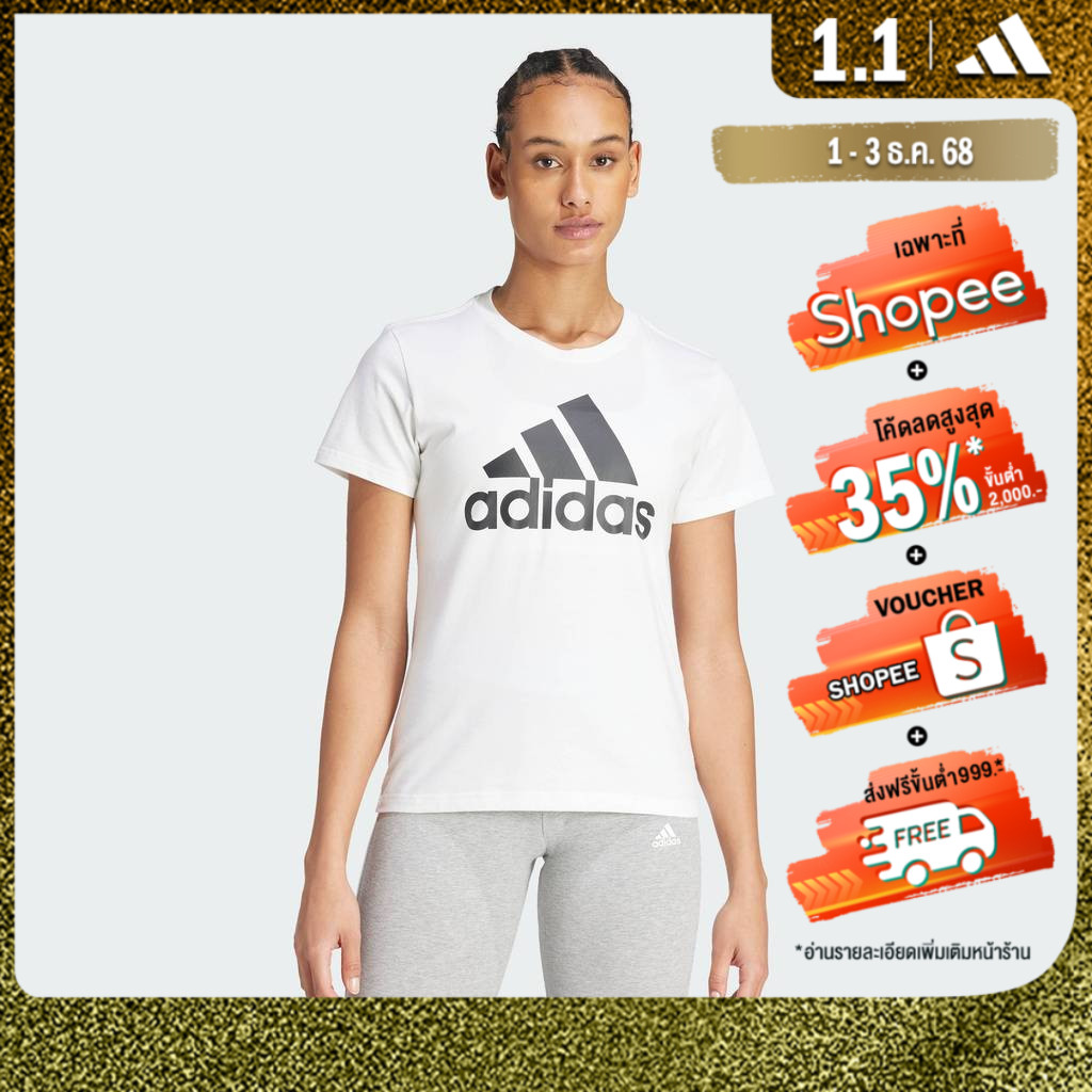 adidas Lifestyle Essentials Logo Tee Women White GL0649