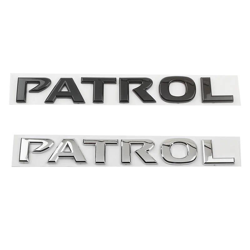 รถ 3D ABS ด้านหลังตัวอักษรคําโลโก้ป้ายสัญลักษณ์ Decals สติกเกอร์สําหรับ Nissan Patrol Y60 Y61 Y62 Y6