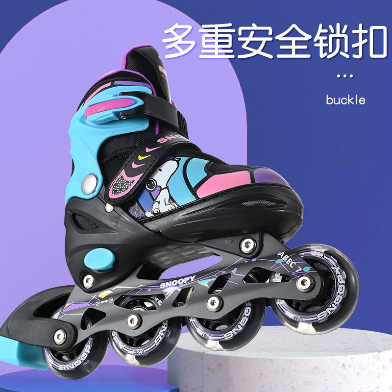 Snoopy Skates Girls Roller Skates เด็กผู้หญิงเด็กผู้ชายเริ่มต้น Roller Skates ผู้ใหญ่