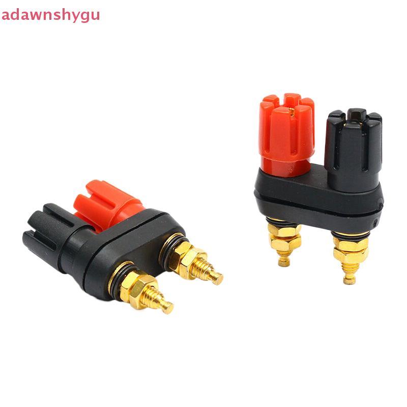 Adagu ลําโพง Banana Plug Terminal Connector Banana Socket Dual Female Banana Plug สําหรับลําโพงเครื่