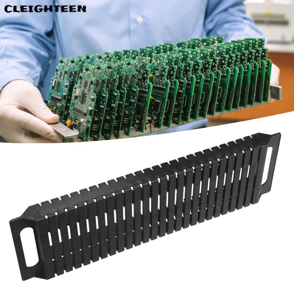 CLEIGHTEEN พิมพ์ Circuit Board Drying Rack, Shelving Boards Anti Static Circuit Board Storage Stand, 25-Slot Storage Rack เครื่องมือบัดกรีแผงวงจร Workshop