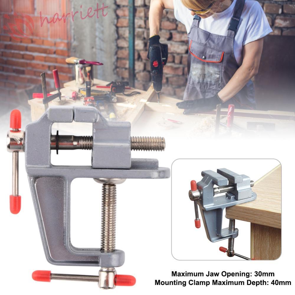 HARRIETT ปากกาจับโต๊ะ มัลติฟังก์ชั่น DIY Bench Clamp Bench คีมยึด CLAMP โต๊ะคลิป Bench Vice