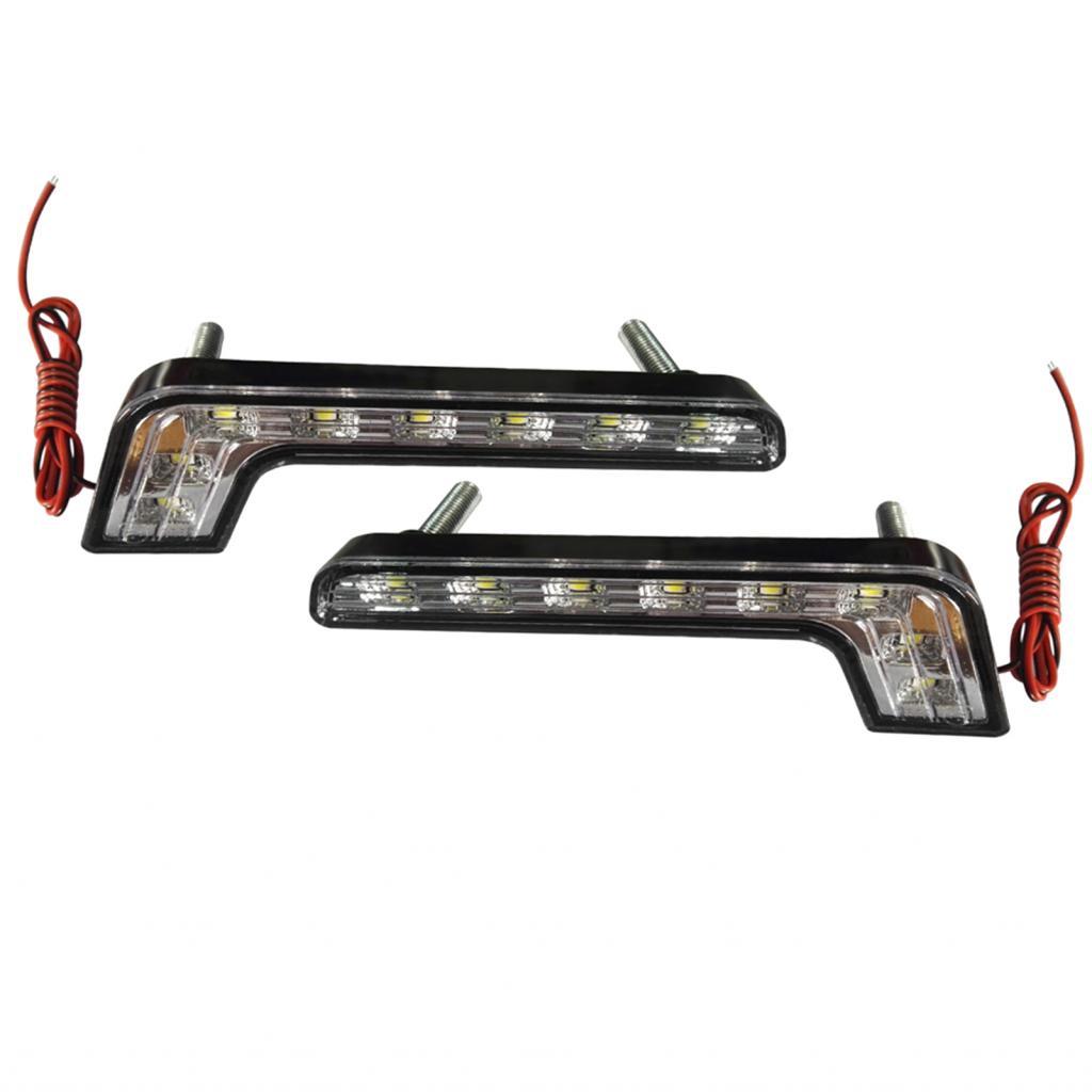 Ppco-PH fangzi ไฟวิ่งกลางวัน LED 8 ไฟรถยนต์ LED DRL