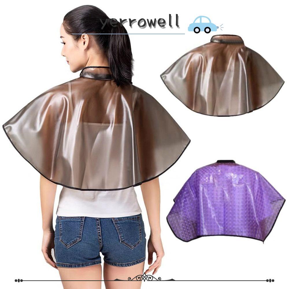Yerrowell ผ้ากันเปื้อนสําหรับทําผม, เสื้อคลุมแชมพูมืออาชีพกันน้ํา, เสื้อคลุมสีผม