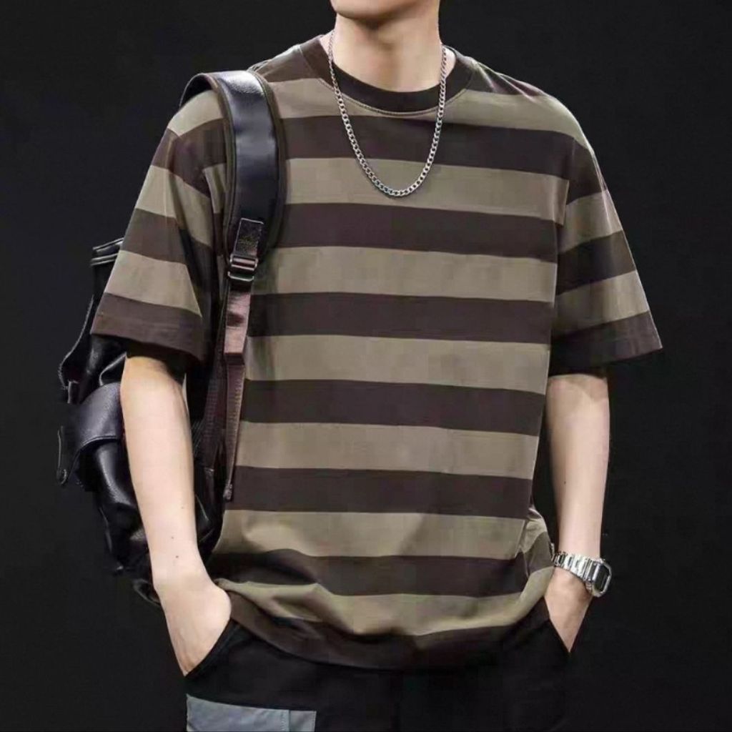 เสื้อยืดผู้ชายแขนสั้นคอกลม ทรงหลวม พอดีไซส์พิเศษ สำหรับใส่ในฤดูร้อนและการเดินทางแบบลำลอง