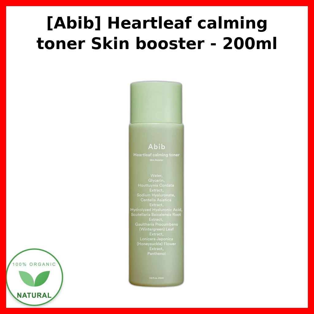 [Aib] Heartleaf calming Toner Skin booster - 200ml / โทนเนอร์เกาหลี / Skin Booster / ของแท้ 100% โดย
