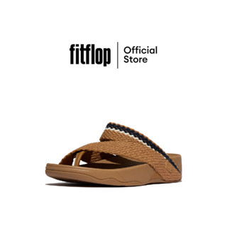 FITFLOP SLING STRIPE-WEBBING/LEATHER รองเท้าแตะแบบหูหนีบผู้ช…