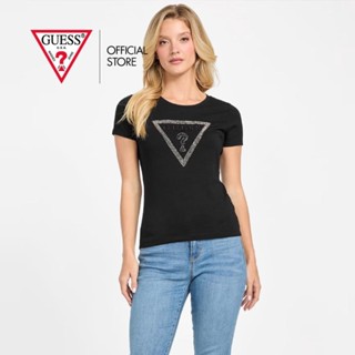 GUESS WOMEN เสื้อยืด รุ่น QBYI0CK9TJ1  สีดำ