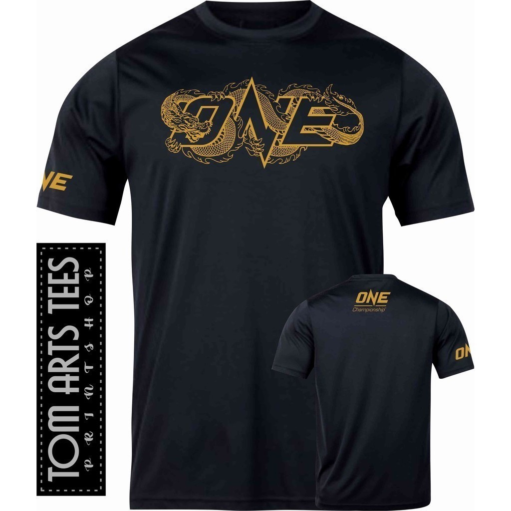 【🍣เสื้อยืด】 ONE CHAMPIONSHIP Drifit Shirt | ONE DRAGON  Rubberized Silkscreen  Tom Arts Te