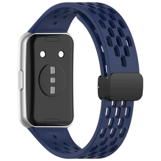 สายรัดสําหรับ Huawei Band 11 Pro/11 สายซิลิโคนอ่อนนุ่มสร้อยข้อมือแม่เหล็ก Huawei Band 11 Pro/11 Watchband