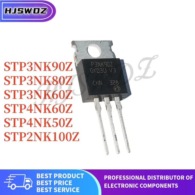 10PCS ใหม่ P2NK100Z P3NK60Z P3NK80Z P3NK90Z P4NK50Z P4NK60Z STP2NK100Z STP3NK60Z STP3NK80Z STP4NK60Z