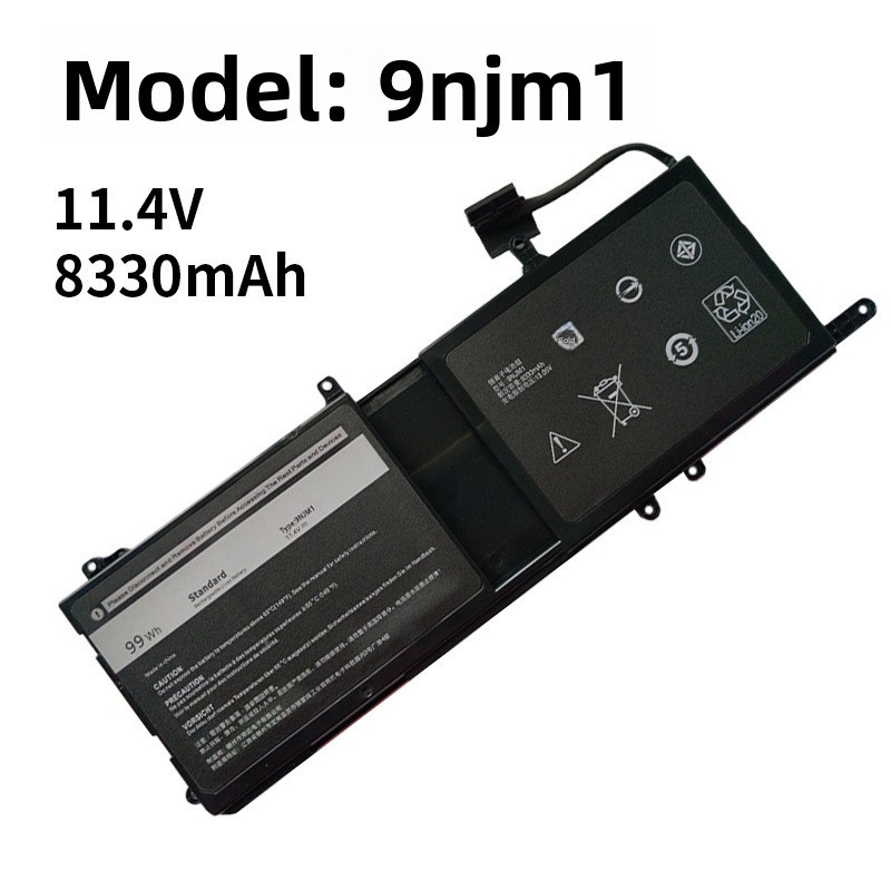 Compatible with Dell 9NJM1 Alienware 15 R3 17 R4/R5 P31E P69F laptop battery