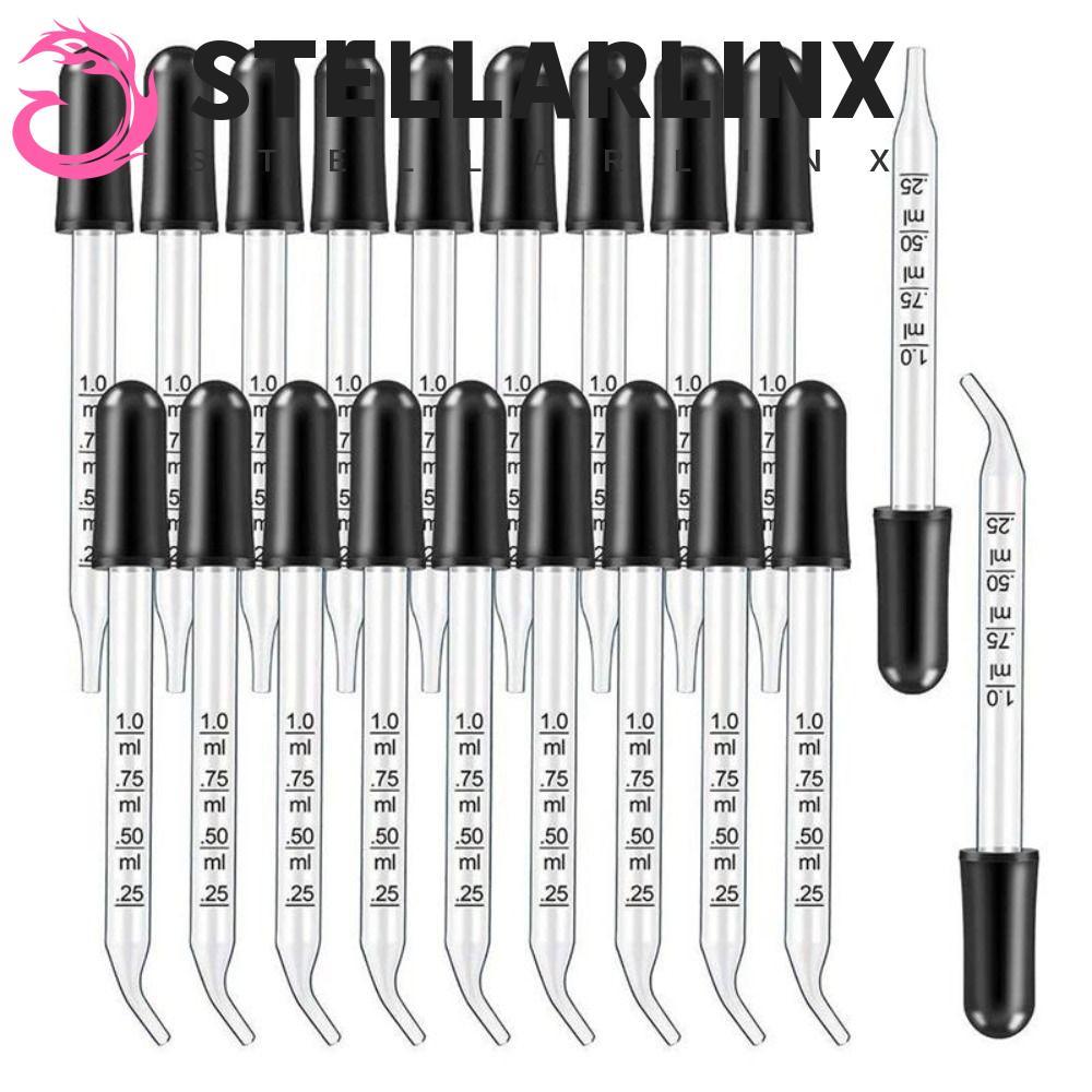 STELLARLINX Scale Dropper นํากลับมาใช้ใหม่อเนกประสงค์ 7 ชิ้นน้ํามันหอมระเหย Dropper ขวดน้ํามันหลอด D