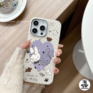 🚚ส่งจากไทย🚚 เคส กระต่ายการ์ตูน For IPhone 17 16 15 14 13 12 11 Pro Max 11 13Pro X XR XS Max 7 8 Plus เคสโทรศัพท์ เคสหนัง
