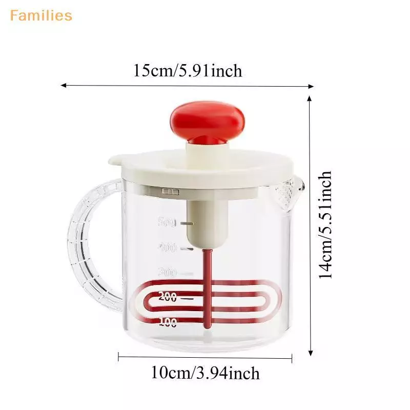 Egg Churn Manual Press Cream Whipper Baking Gadget thumbnail 6