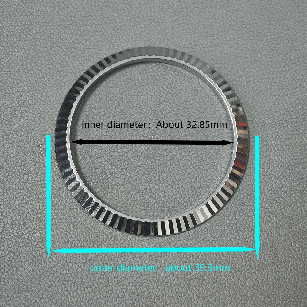 สําหรับ Rolex Datejust 41 มม. 11633 12633 126334 ฝาเหล็กสีเงิน