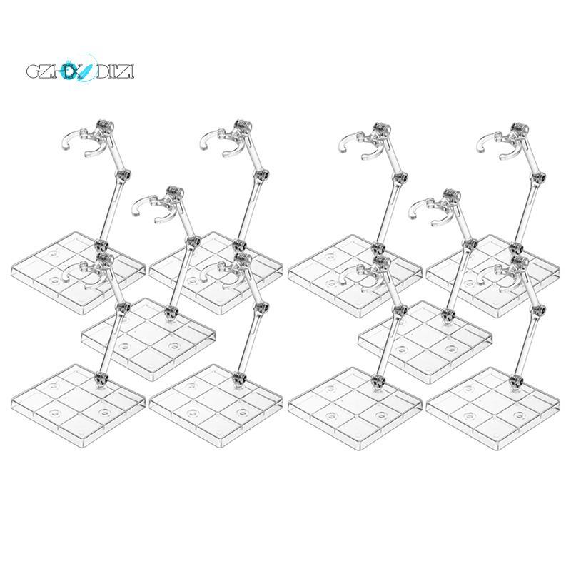 Gzhxdiizi10pcs Clear Action Figure Stand,Display Holder Base Doll Model Figure Support Stand Doll Mo