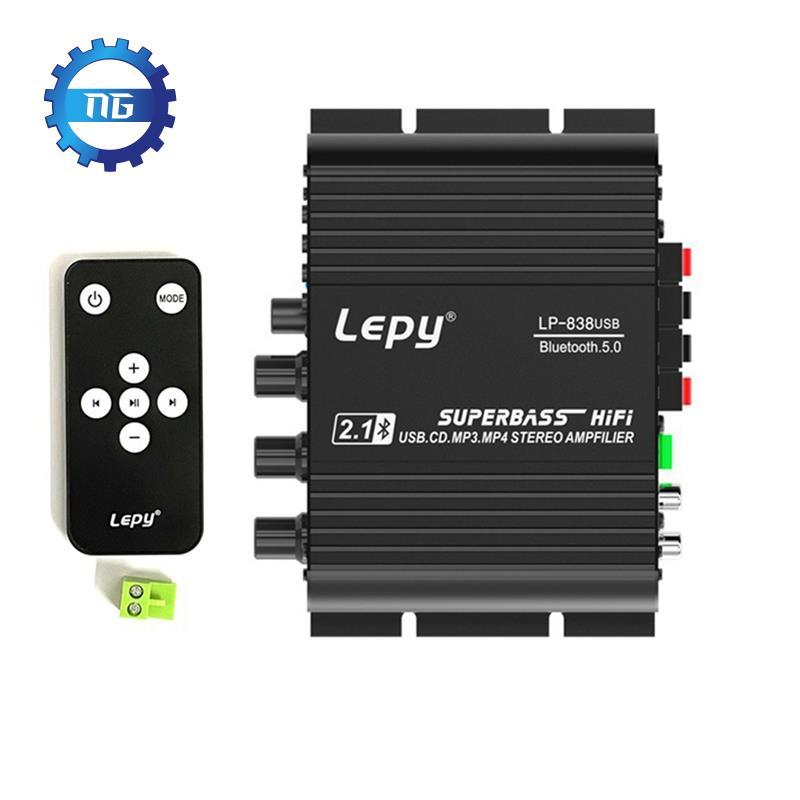 [quietnight.ph] 838 USB Bluetooth Subwoofer Amplifier HIFI 2.1 12V Car Home Amplifier U Disk Lossles