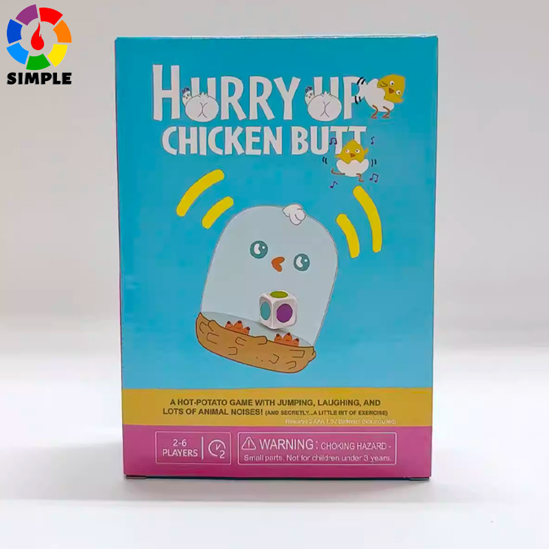Exploding Kittens Hurry Up Chicken Butt 2-6 Players - Ages 4+ - 2 Minutes to Play - Hot Potato Style