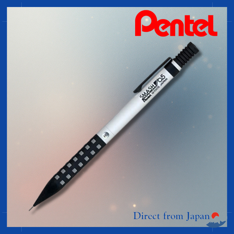 Pentel Smash Mechanical Pencil Color Body 0.5mm SMASH Q1005WMS (White & Black)