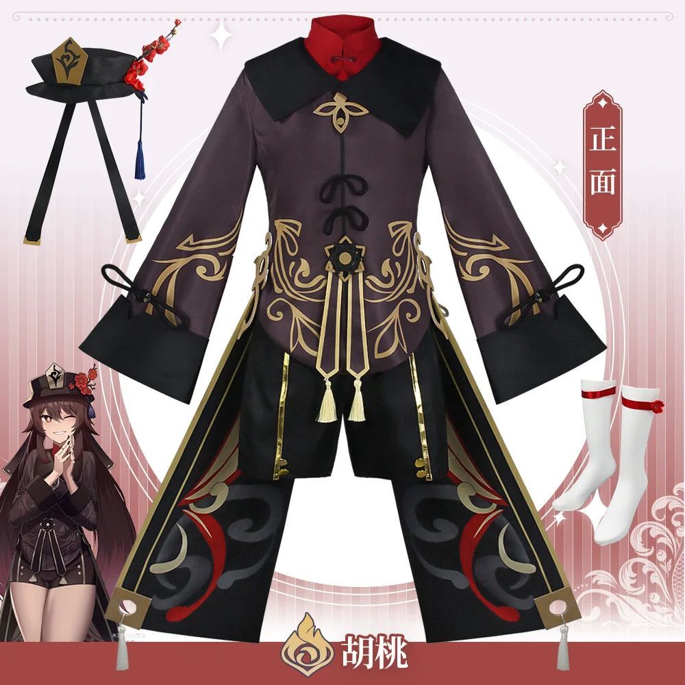 Hutao คอสเพลย์ Kossum, ชุดของเล่นอะนิเมะ Genshin Impact, ชุดว่ายน้ําโลลิต้า, ฮาโลวีน, Gaya Cina, สํา