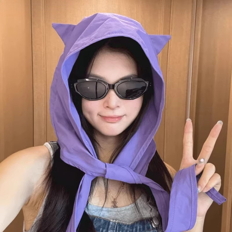 หมวกกีฬากันแดดสไตล์เกาหลีปีศาจน้อย พร้อมสายรัด แห้งไว รูปที่ 2
