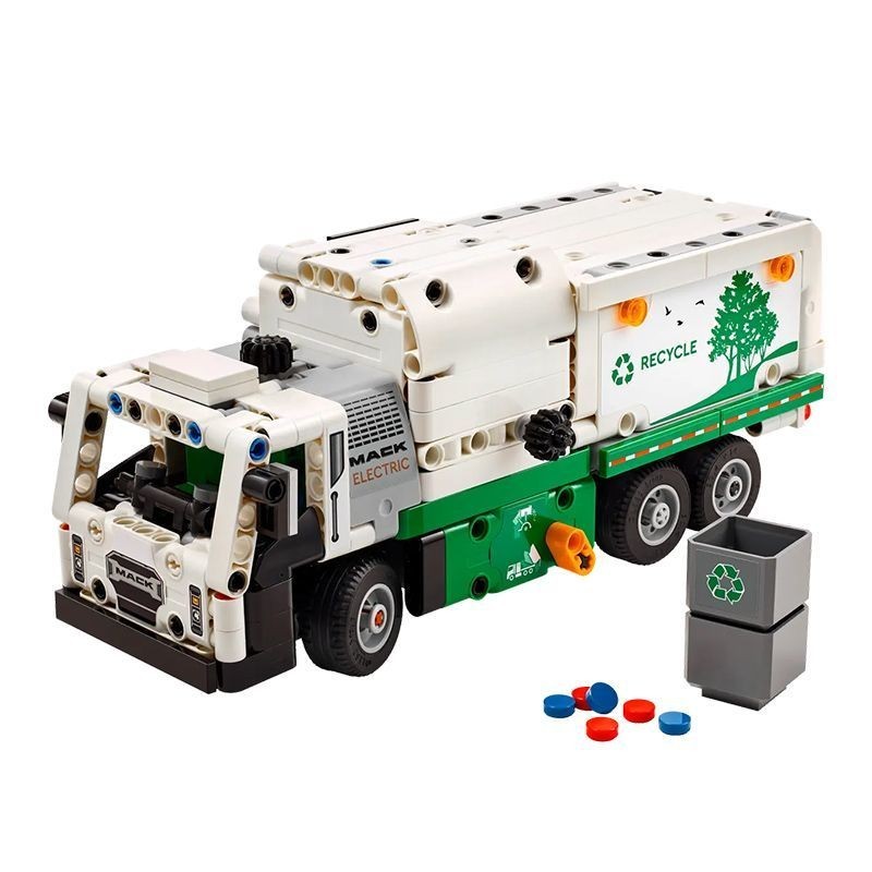 LEGO LEGO Building Blocks 42167 Mark รถบรรทุกขยะ Boy Mechanical Group Technology Series Transporter 