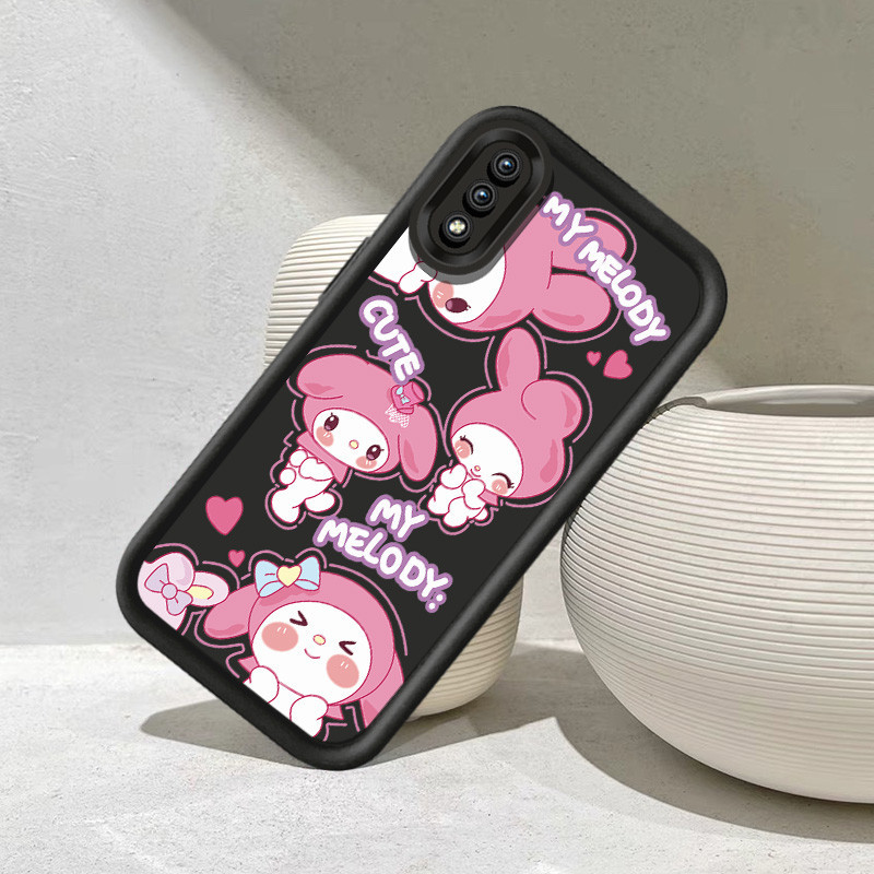 เคสโทรศัพท์แบบนุ่มสําหรับ Samsung Galaxy A02 A02S A03S A10 A10S การ์ตูนน่ารัก My Melody Anti-fall เคสป้องกัน