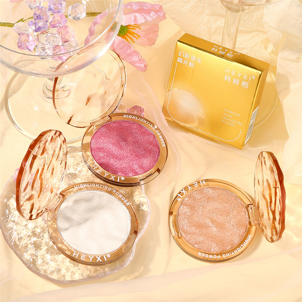 Monochrome Blush Delicate Shine Radiant Highlights และ Trim Shiny Eye Makeup HEYXI Han Yuxi Eye Shad