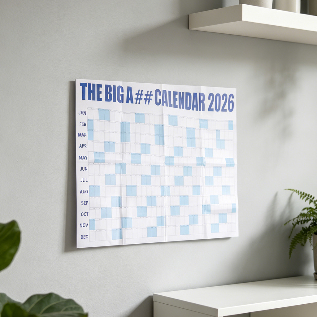[DEC-New Arrivals] Big A## 2026 Dry-Erase Wall Calendar: Plan Your Year & Achieve Goals!❀