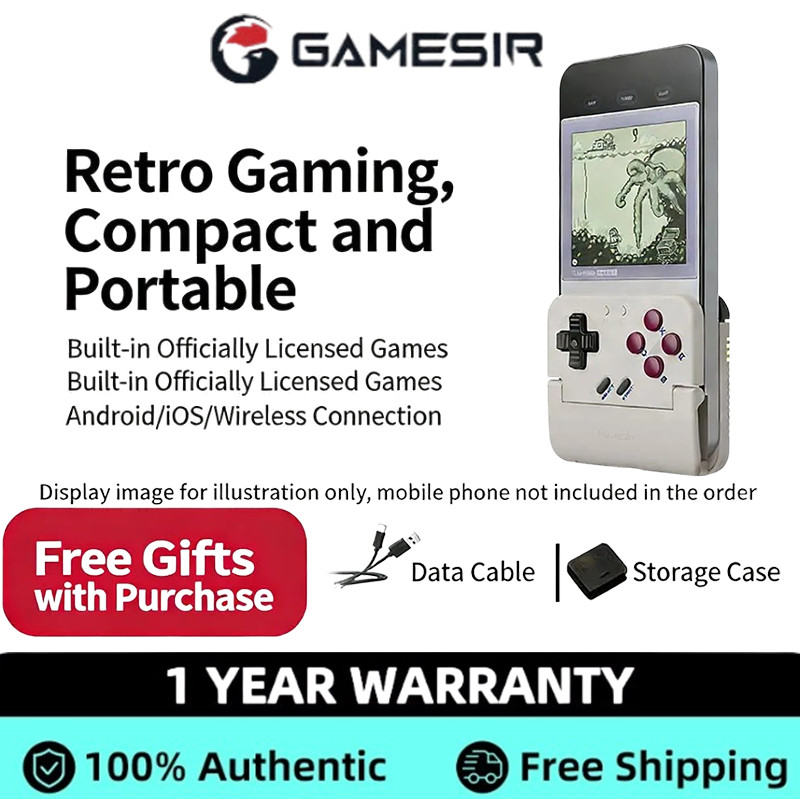 GameSir Pocket Taco คอนโทรลเลอร์เกมไร้สายสําหรับโทรศัพท์/NES/GBA Pony Simulator Retro Mini คอนโซลมือถือ