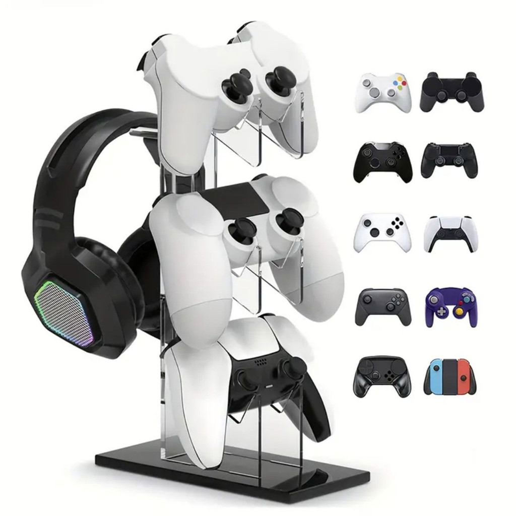 แท่นวางหูฟัง PS5 PS4 แท่นวางคอนโทรลเลอร์ แท่นวางคอนโทรลเลอร์สำหรับโต๊ะเกม แท่นวางโชว์คอนโทรลเลอร์เกมอะคริลิค Xbox One Switch