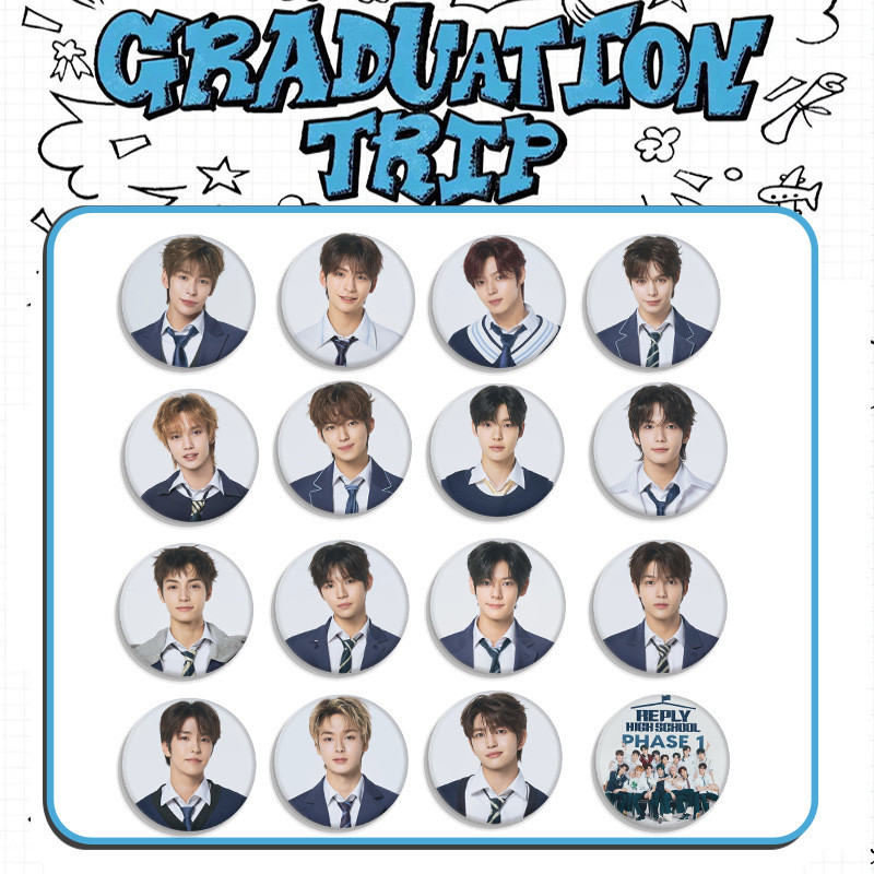 K-pop Idol SMTR25 จี้ Tinplate อุปกรณ์สำหรับแฟนคลับ