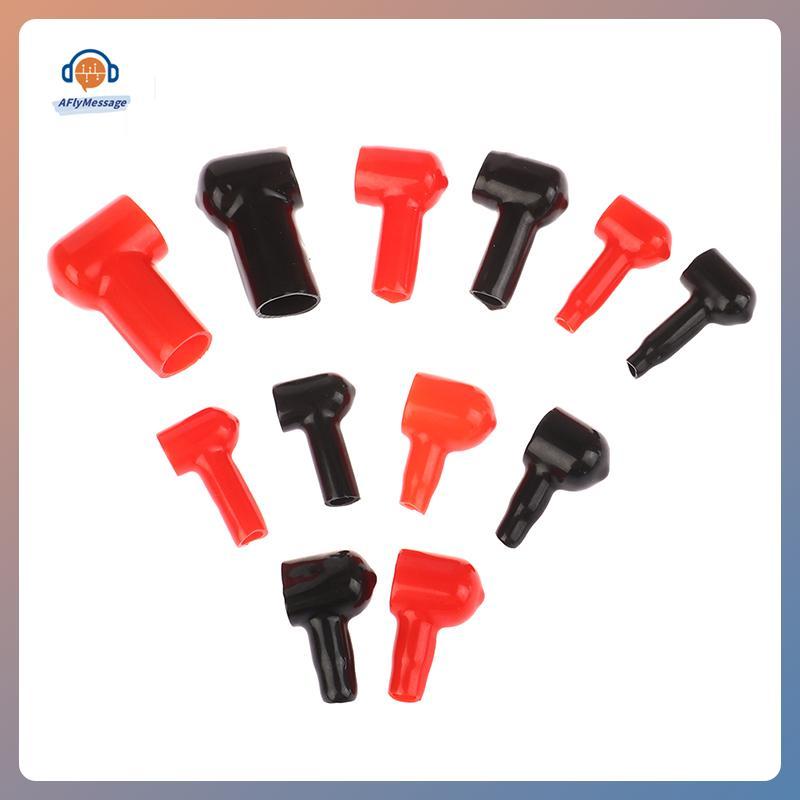 AFl 2PCS แบตเตอรี่ terminal ฉนวนหมวกแบตเตอรี่กองหัวหมวกบวกและลบเสายึดคอลัมน์แขนป้องกัน UPS batt TH