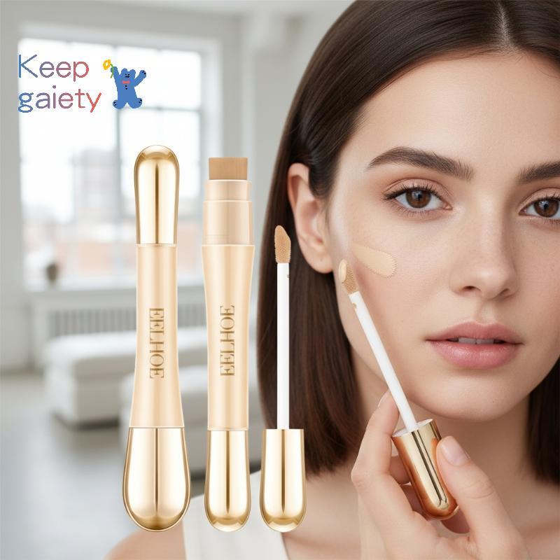[Kpt-t] EELHOE 2 in 1 คอนซีลเลอร์ Foundation Dark Circle Cover Blemish Brighten Face Double Head คอน