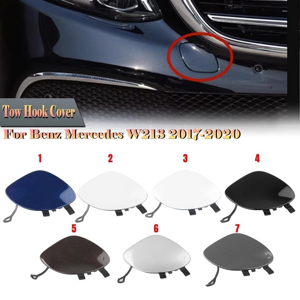 สําหรับ Mercedes Benz E Class W213 S213 2017-2020 E300 E350 E400 หรูหรา 2138850222 กันชนด้านหลัง Tow Hook Cover Trailer Tow Access Cap