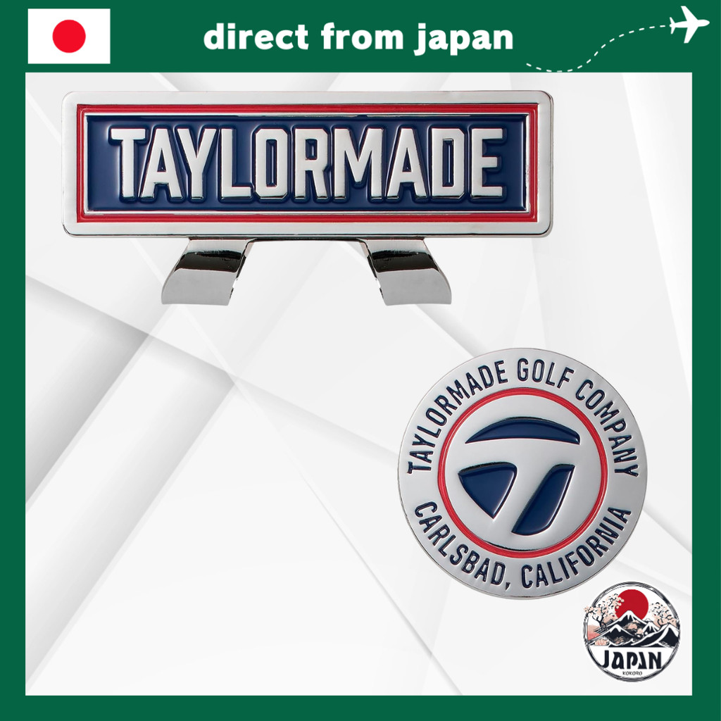 TaylorMade Metal T Emblem Cap Ball Marker – Premium Magnetic Golf Marker Set