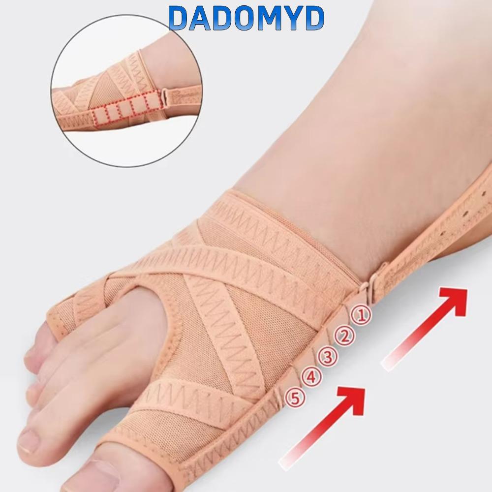 DADOMYD 1ชิ้นผ้าตาปลาแก้ไข,ตัวแยกตัวเว้นวรรคปรับแยกนิ้วเท้า,ตัวแก้ไขนิ้วเท้าระบายอากาศที่สะดวกสบายกีฬา