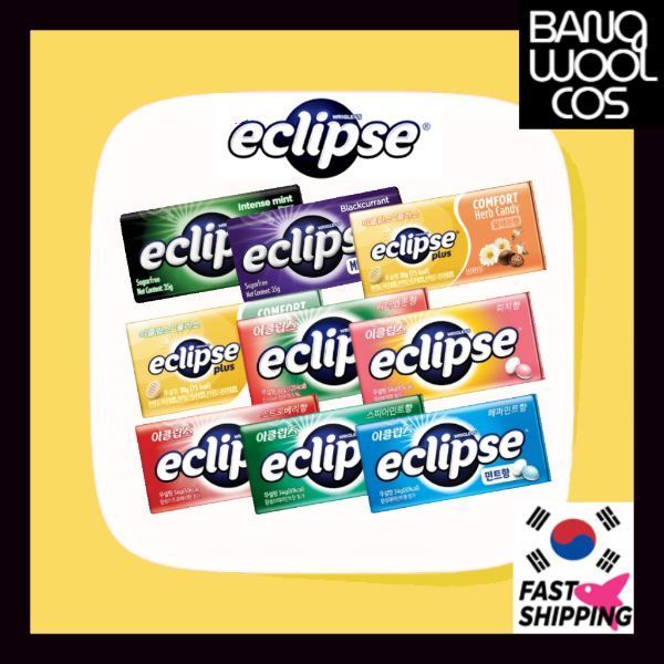 [Eclipse] ลูกอมปราศจากน้ําตาลคละรสผลไม้มิ้นต์มิ้นต์มิ้นต์ Breath Mints/ ส่งจากเกาหลี