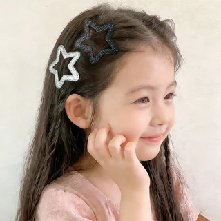 ชุดเครื่องประดับผมสีดําและสีเทาแฟชั่นเกาหลีสําหรับผู้หญิง