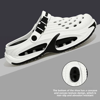 ASHALI ผู้ชายฤดูร้อน Anti-Slip Baotou รองเท้าแตะกลางแจ้งสวมใส่หนา Soled ออกแบบกีฬาชายหาดกันกระแทกรองเท้าแตะ
