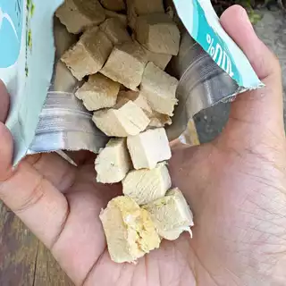 ยกกล่อง 6 ถุง Jinny Freeze Dried เจอร์ไฮ ฟรีซดราย ถุงละ 40 กรัม สูตรเนื้อไก่ และตับวัว 100% ขนมแมว