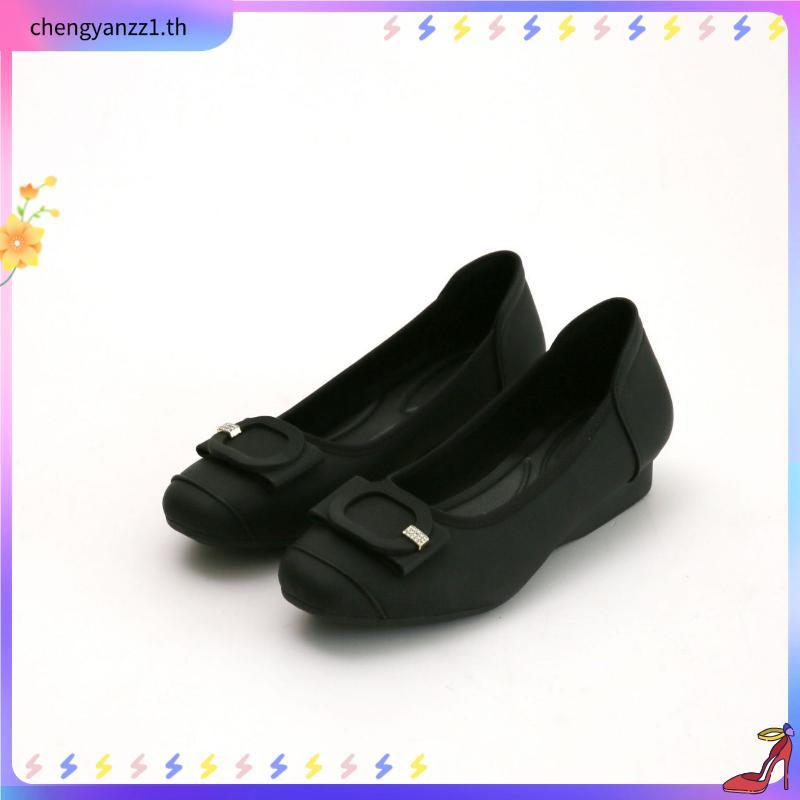 Thames(เทมส์) รองเท้าคัชชู รองเท้าส้นก้อน Shoes-TH41104